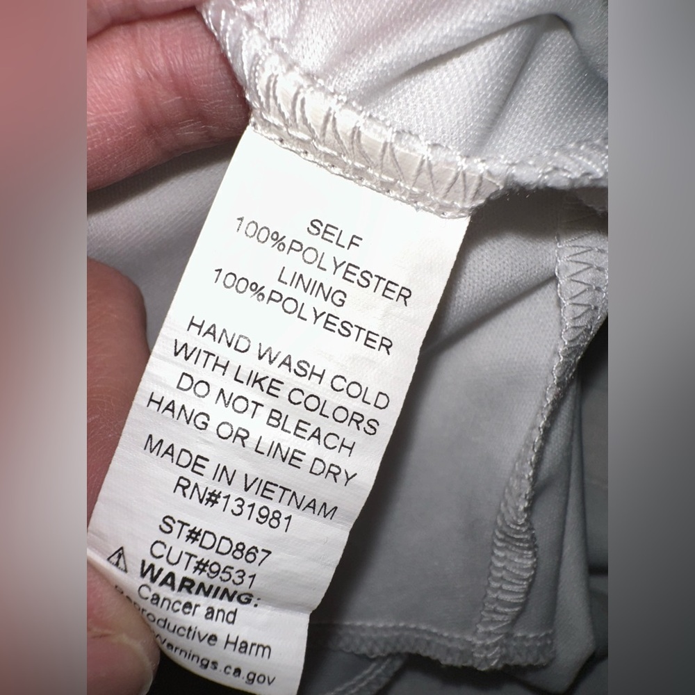 NAIF White Button-Front Mini Dress L - Picture 8 of 10